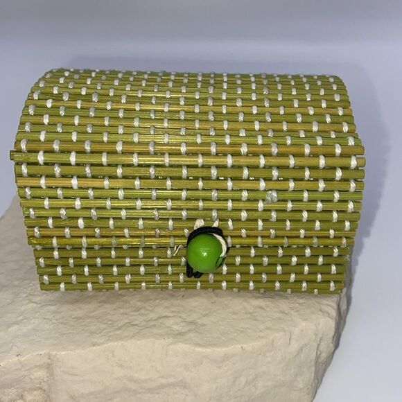 ✨🆕✨ BoHo Bamboo Jewelry Gift 🎁 Storage Basket Box✨ - Picture 6 of 9